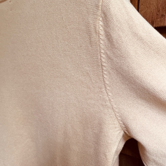 Jones New York 3/4 Sleeve Pullover Sweater Embellished Beads Sequins Neckline M - Picture 13 of 13